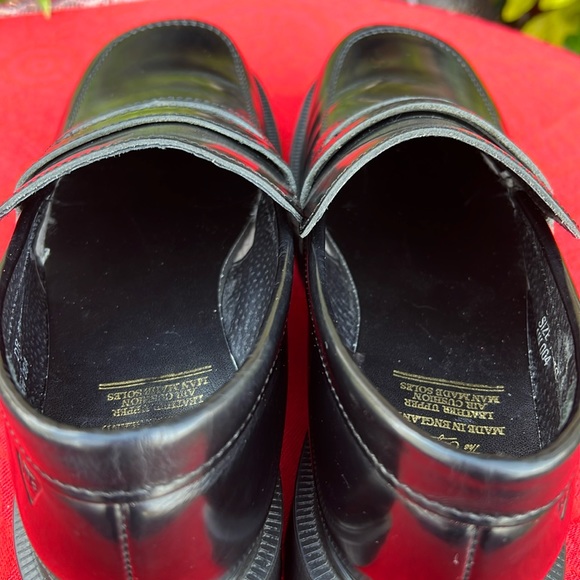 🏴󠁧󠁢󠁥󠁮󠁧󠁿 Dr. Martens MIE Mono Black Chunky Block Heel Penny Loafers UK 7 - Picture 17 of 17